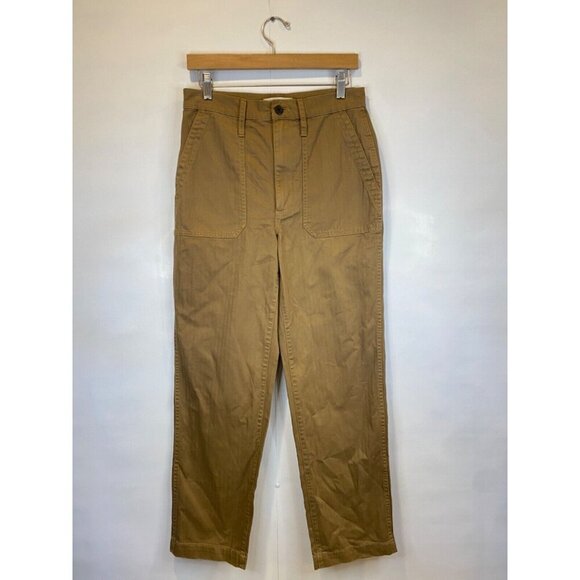Madewell The Perfect Vintage Straight Workwear Pant Weathered Walnut Size 27 NWT - Picture 4 of 9
